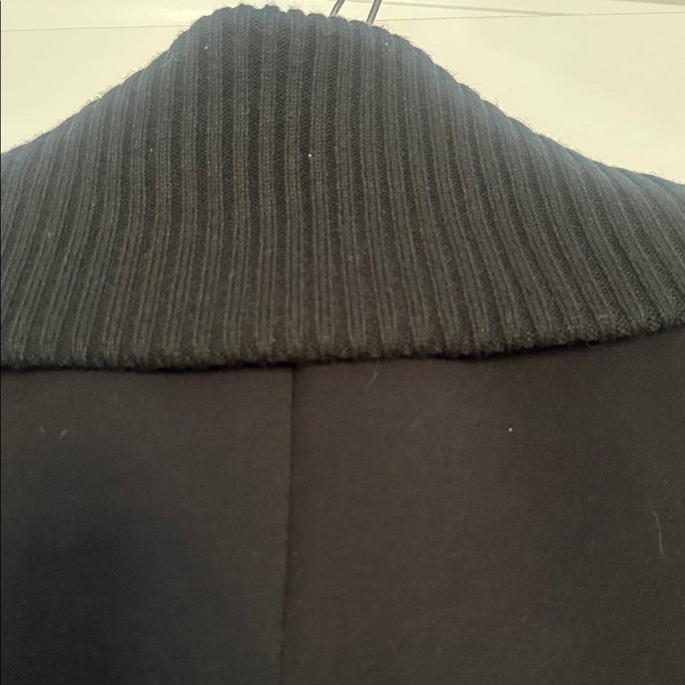Calvin Klein Black Double-Breasted Pea Coat - Picture 4 of 9